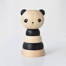Load image into Gallery viewer, Wooden Ring Stacker - Panda