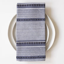Load image into Gallery viewer, Laya Blue Block Printed Napkins - set of 4