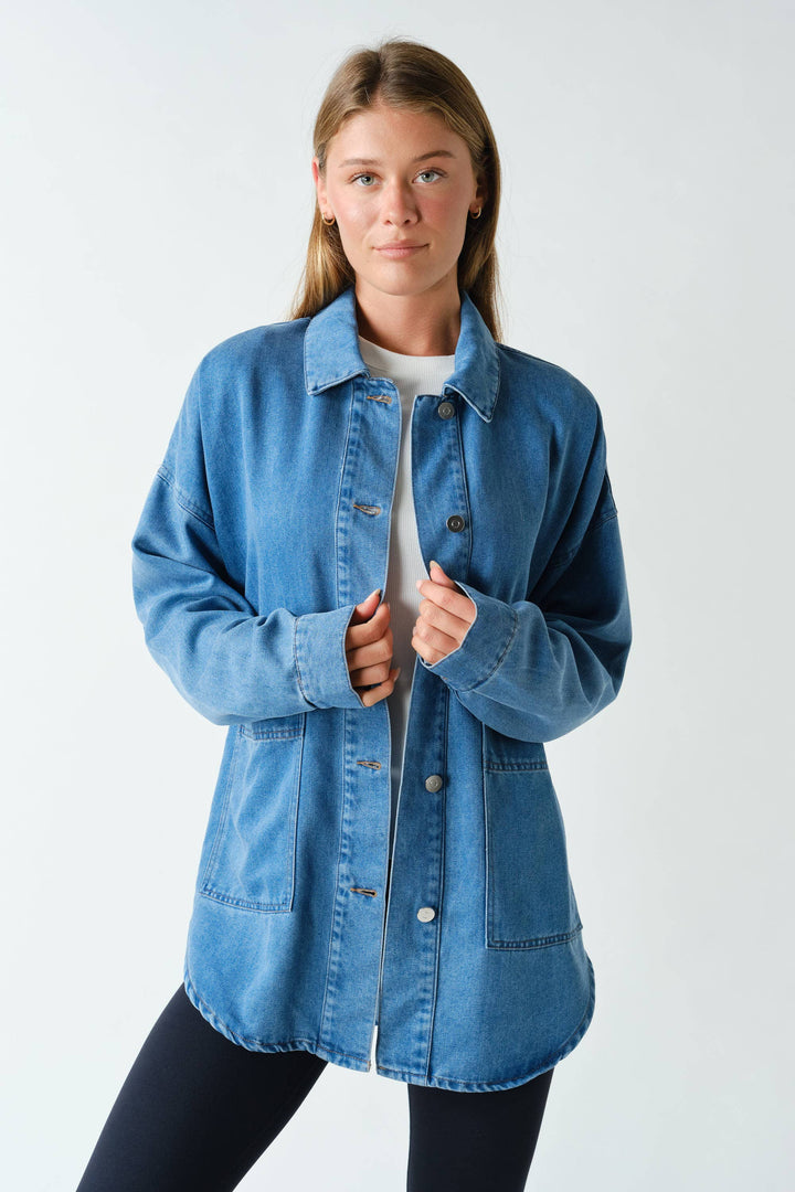 Denim Oversized Shacket MN8
