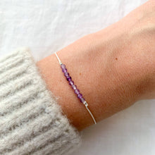 Load image into Gallery viewer, Amethyst Silk Bracelet