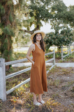 Load image into Gallery viewer, Lakeside Wide Leg Jumpsuit - Saddle Brown