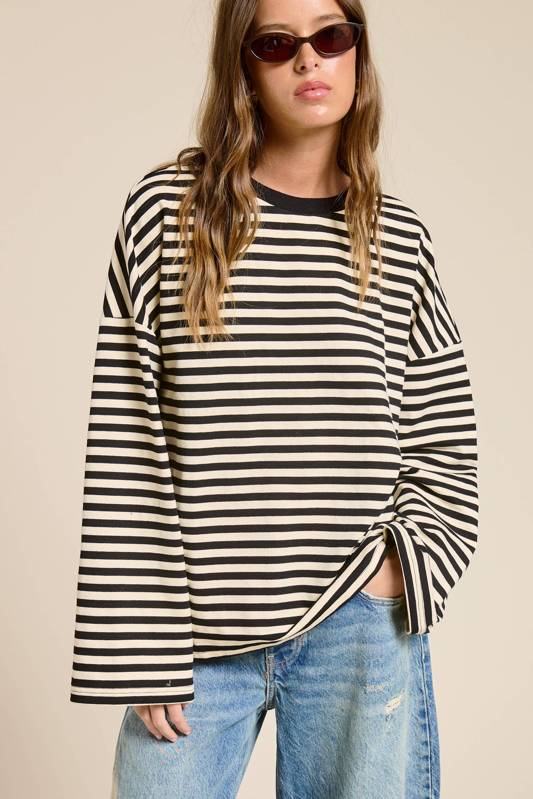 Striped Terry Top MOS23