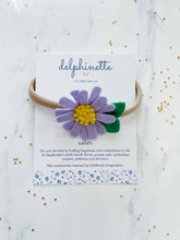 Load image into Gallery viewer, Aster Baby Headband l September Birth Month Flower Gift