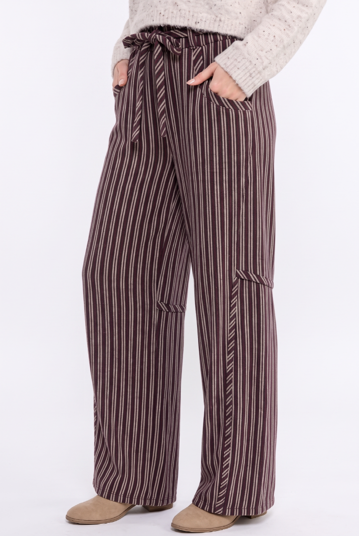 CB168 Pinstripe Drawstring Pants