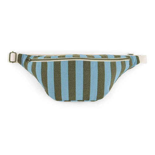 WOMEN BUM BAG STRIPES OLIVE / BLUE