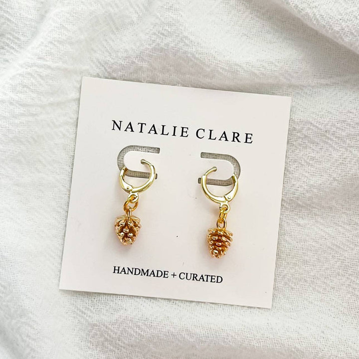 Pinecone Hoop Earrings NC237