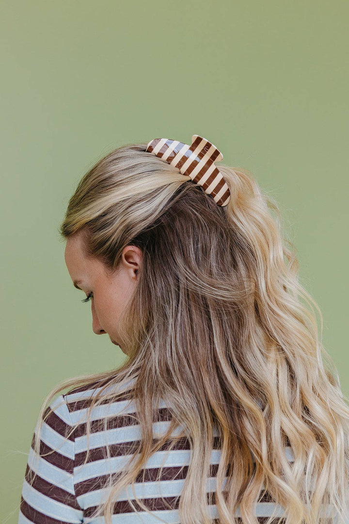 POLKA DOT &amp; STRIPED OVERSIZED CLAWS KX22