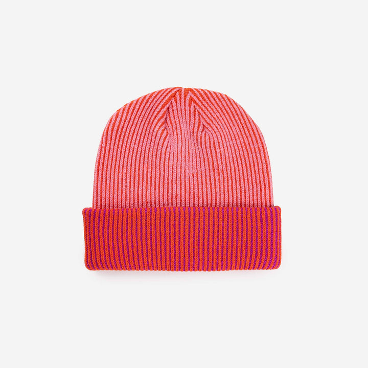 Pinstripe Plush Beanie