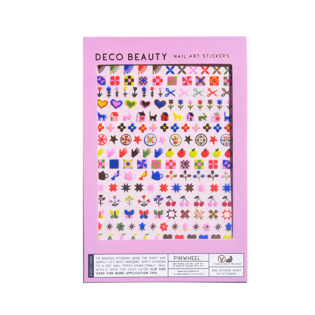 Nail Art Stickers - PINWHEEL