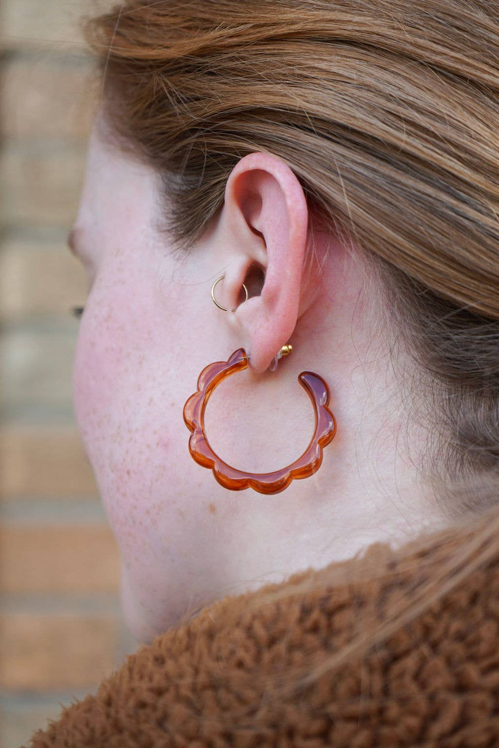 Scarlett Hoops - Amber // Jewelry, Earrings, Fall SS235