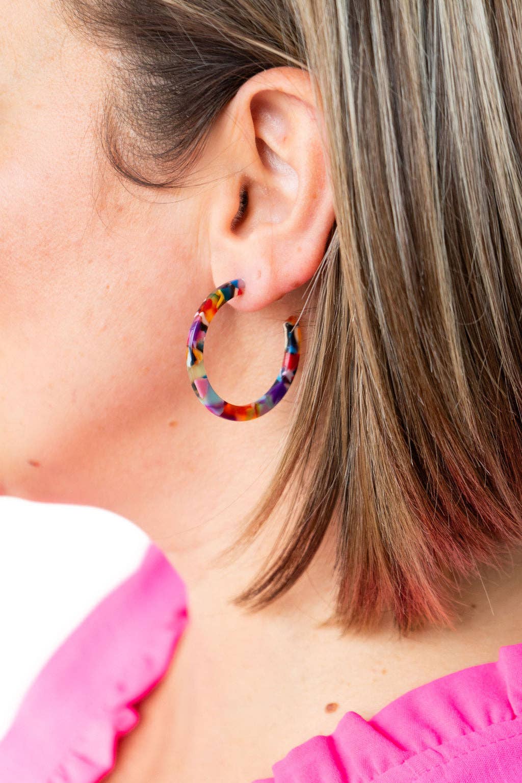 Camy Hoops - Fiesta // Earrings, Jewelry, Gifts, Best Seller SS523