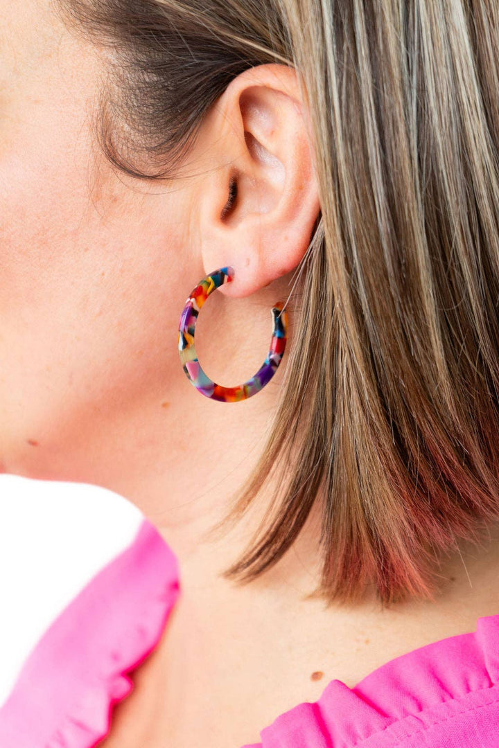 Camy Hoops - Fiesta // Earrings, Jewelry, Gifts, Best Seller SS523