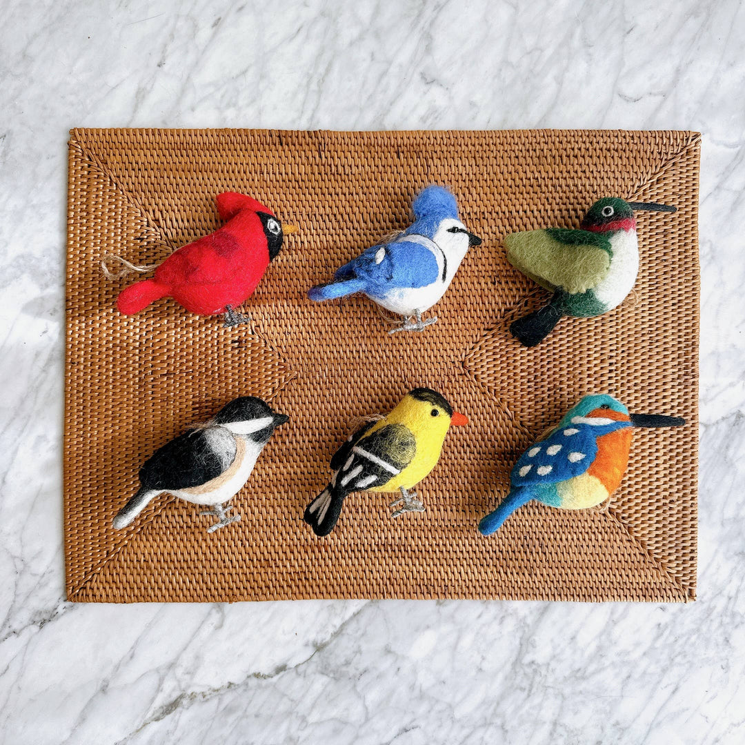Felt Bird Ornaments - B Set