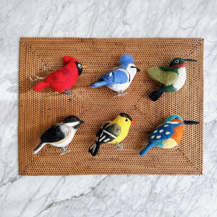 Felt Bird Ornaments - B Set