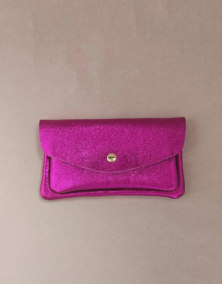 Kangaroo double pocket leather wallet Sky RM37