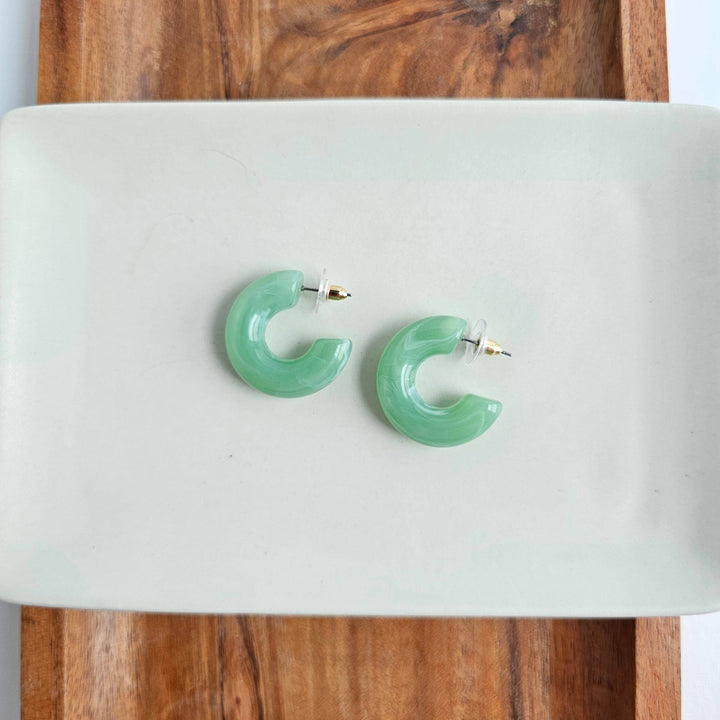 Chloe Hoops - Sage // Jewelry, Earrings, Fall SS231