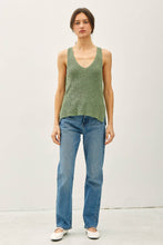 Load image into Gallery viewer, LIGHTWEIGHT, KNIT RACERBACK V-NECK TANK
