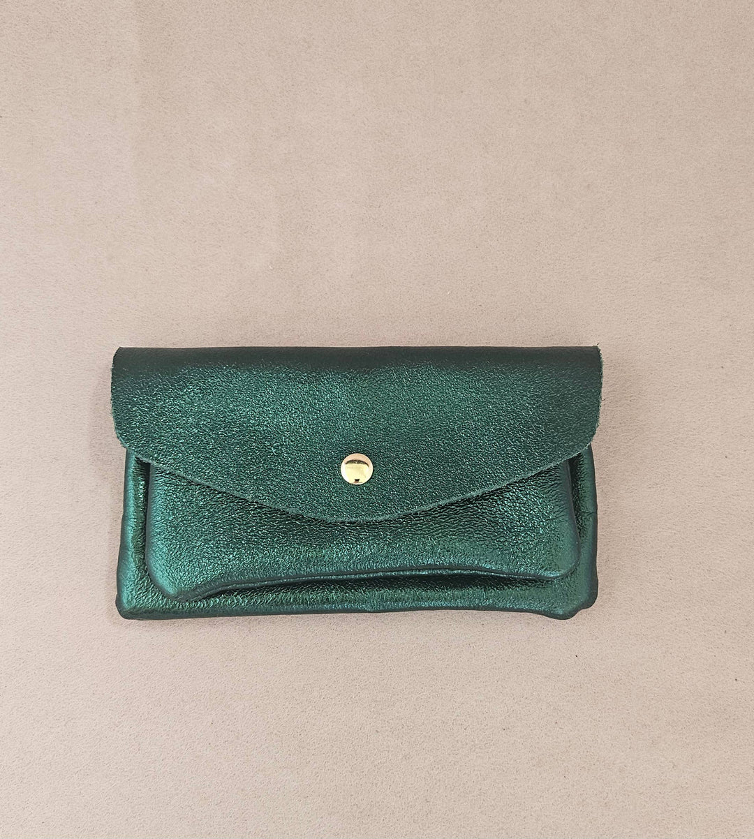 Kangaroo double pocket leather wallet Sky RM37