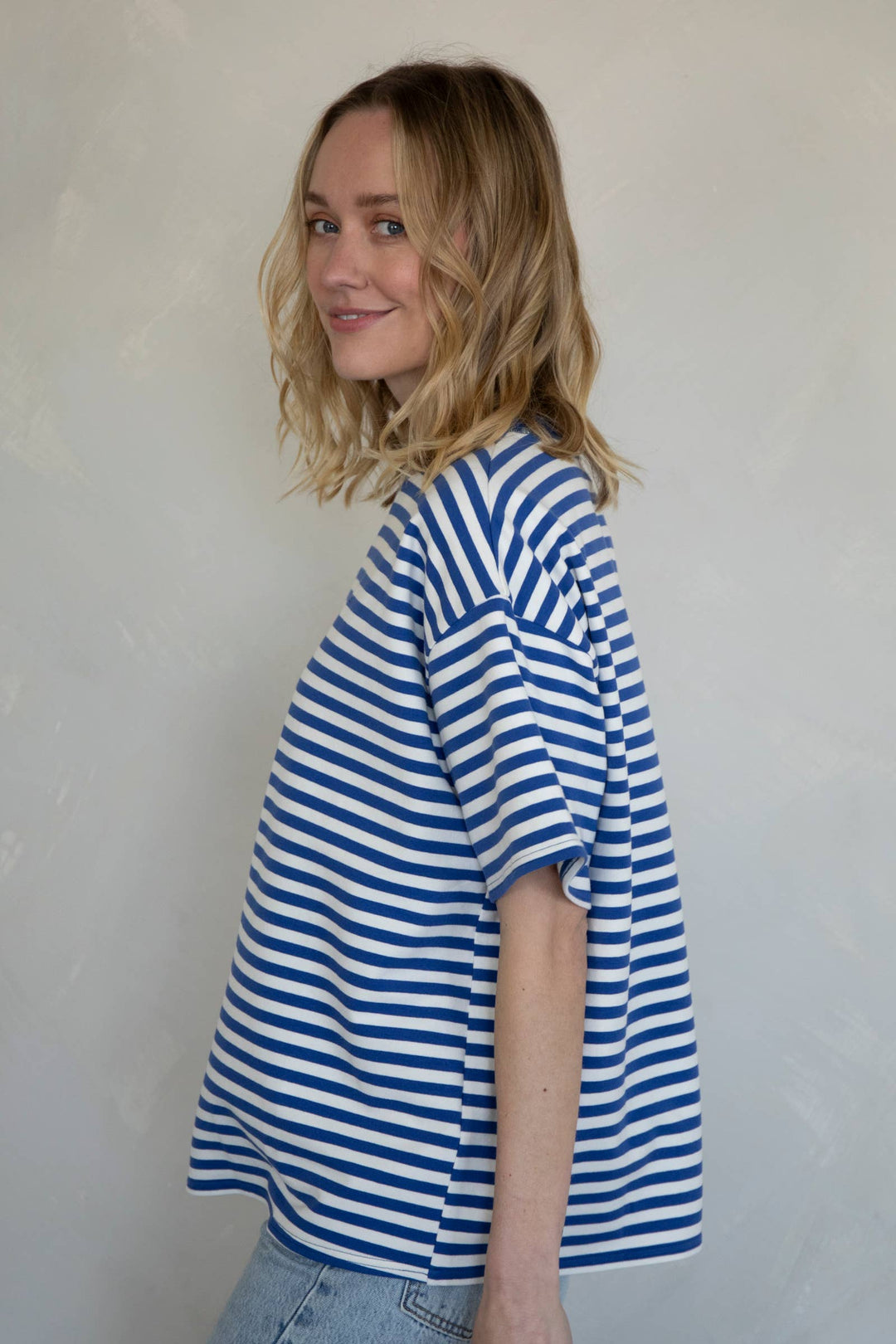 Cassandra Striped Tee TBS45