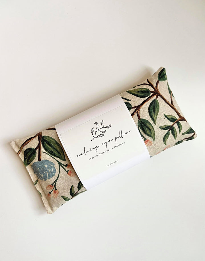 Organic Calming Eye Pillow - Cream Peony