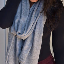 Load image into Gallery viewer, Taupe Gauze Cashmere Scarf cas22