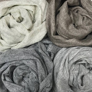 Grey Gauze Cashmere Scarf cas23