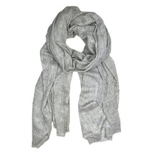 Load image into Gallery viewer, Grey Gauze Cashmere Scarf cas23