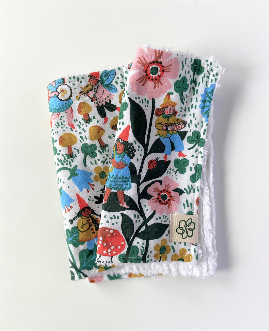 Musical Gnome Burp Cloth