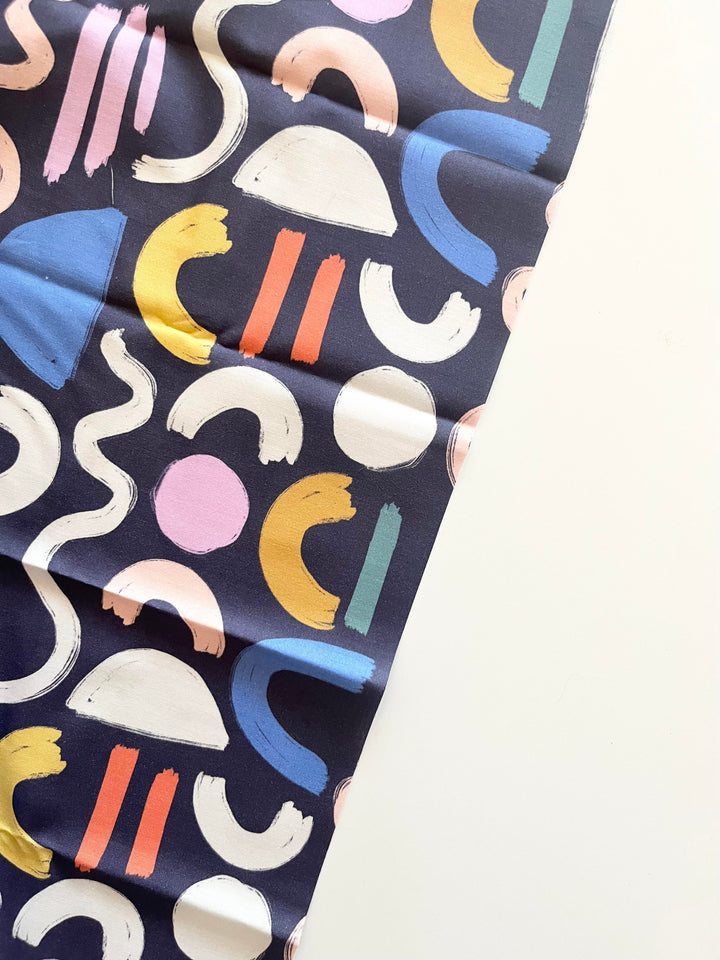 Paintbrush Studio Fabrics ARTIST GARDEN - ARTIST DOODLES IN NAVY