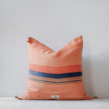 Load image into Gallery viewer, Chhavi - Handwoven and Block-Printed 100% Linen Pillowcase