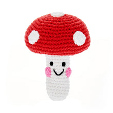 Load image into Gallery viewer, Friendly veggie rattle – red mushroom
