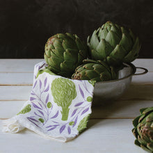 Load image into Gallery viewer, Artichokes + Olives Tea Towel