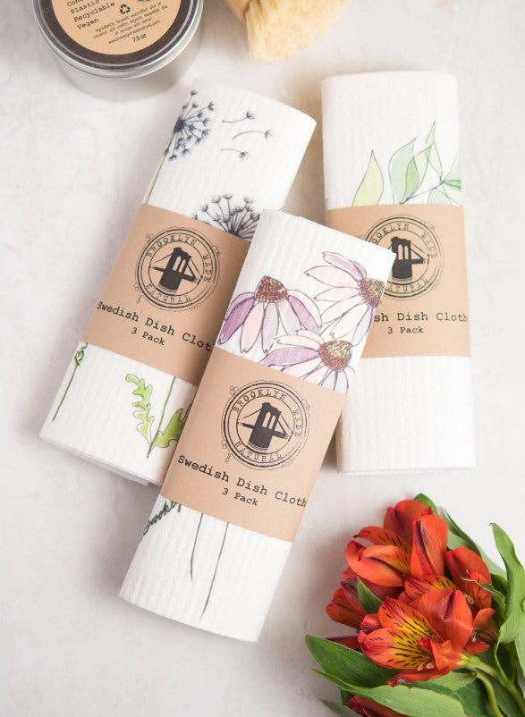 Botanical Swedish Dishcloth