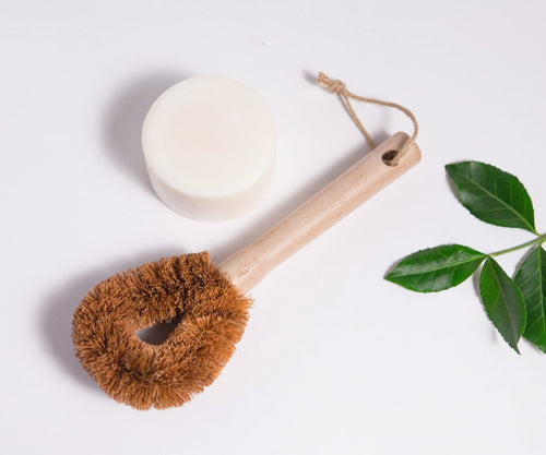 Coconut dish scrub brush, 9