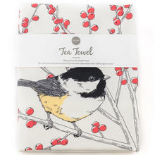 Load image into Gallery viewer, Chickadee Tea Towel