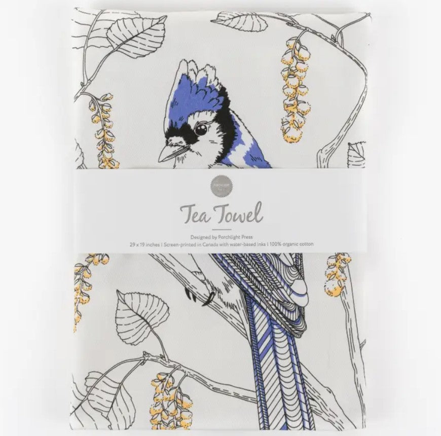 Blue Jay Tea Towel