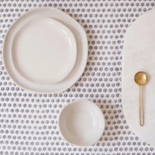 Load image into Gallery viewer, Uma Olive Navy Tablecloth