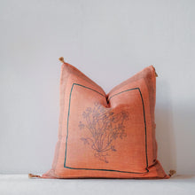 Load image into Gallery viewer, Chhavi - Handwoven and Block-Printed 100% Linen Pillowcase